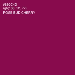 #880C4D - Rose Bud Cherry Color Image